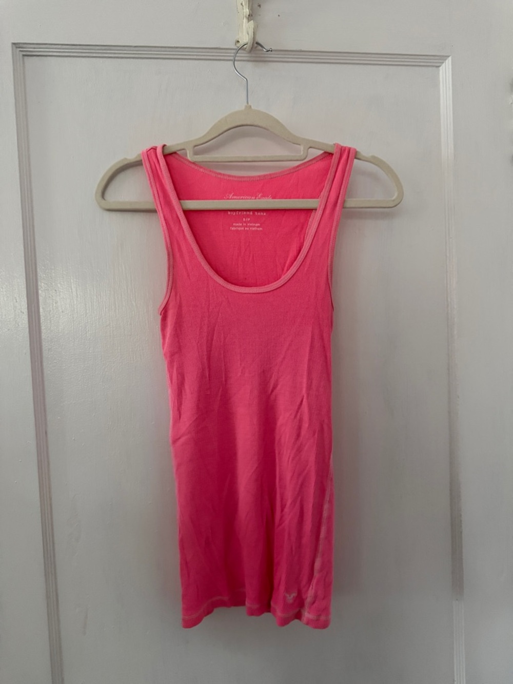American Eagle Outfitters Neon Pink Scoop Neck Tank